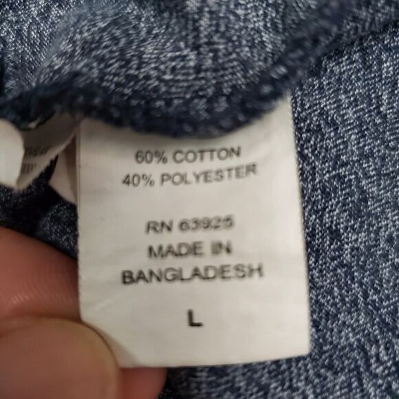 Retrofit Polo Short Sleeve Top Blue Large - Picture 7 of 8